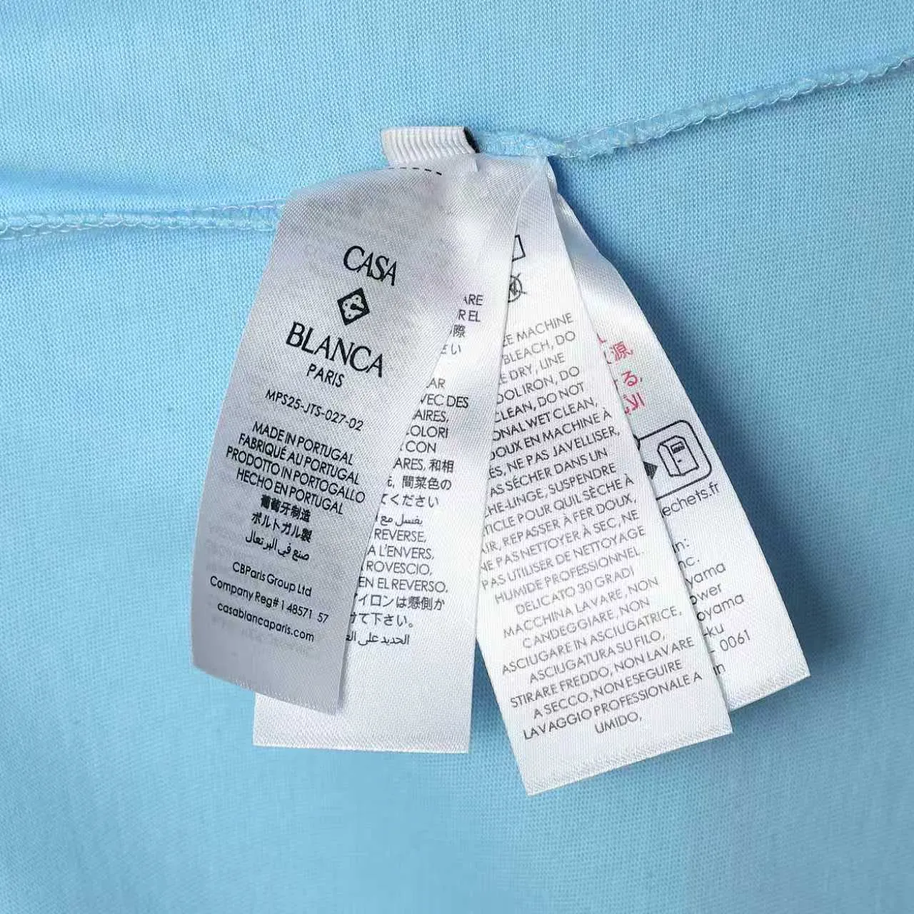 26ss CASABLANCA original printing process short-sleeved T-shirt original development using high-density double yarn pure cotton fabric upper body soft and comfortable color Black White Dark Green color Orange Pink Blue Royal Blue color cigarette powder 8 colors Sizes S M L XL
